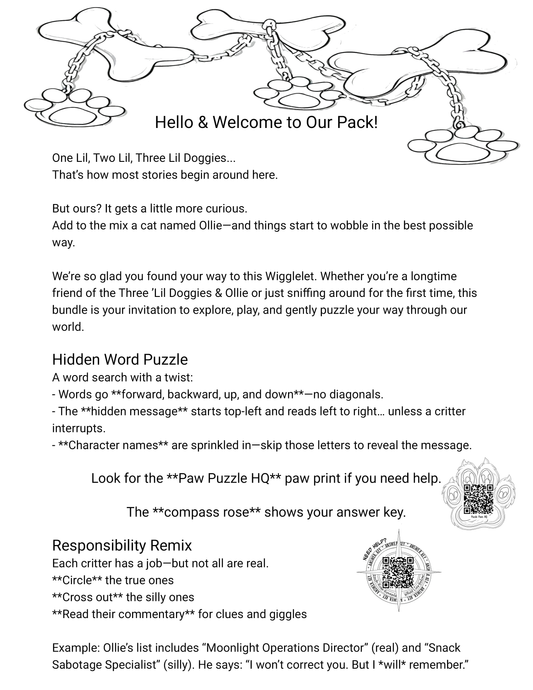 Three 'Lil Doggies & Ollie: This is the Crew